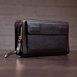 Чоловіча барсетка з ремінцем на руку Vintage 14915 Коричнева, фото 9