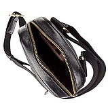 Чоловіча шкіряна сумка SHVIGEL 19102 Чорна, фото 4