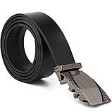 Ремінь з автоматичною пряжкою з візерунком Vintage 20251 Чорний, фото 6
