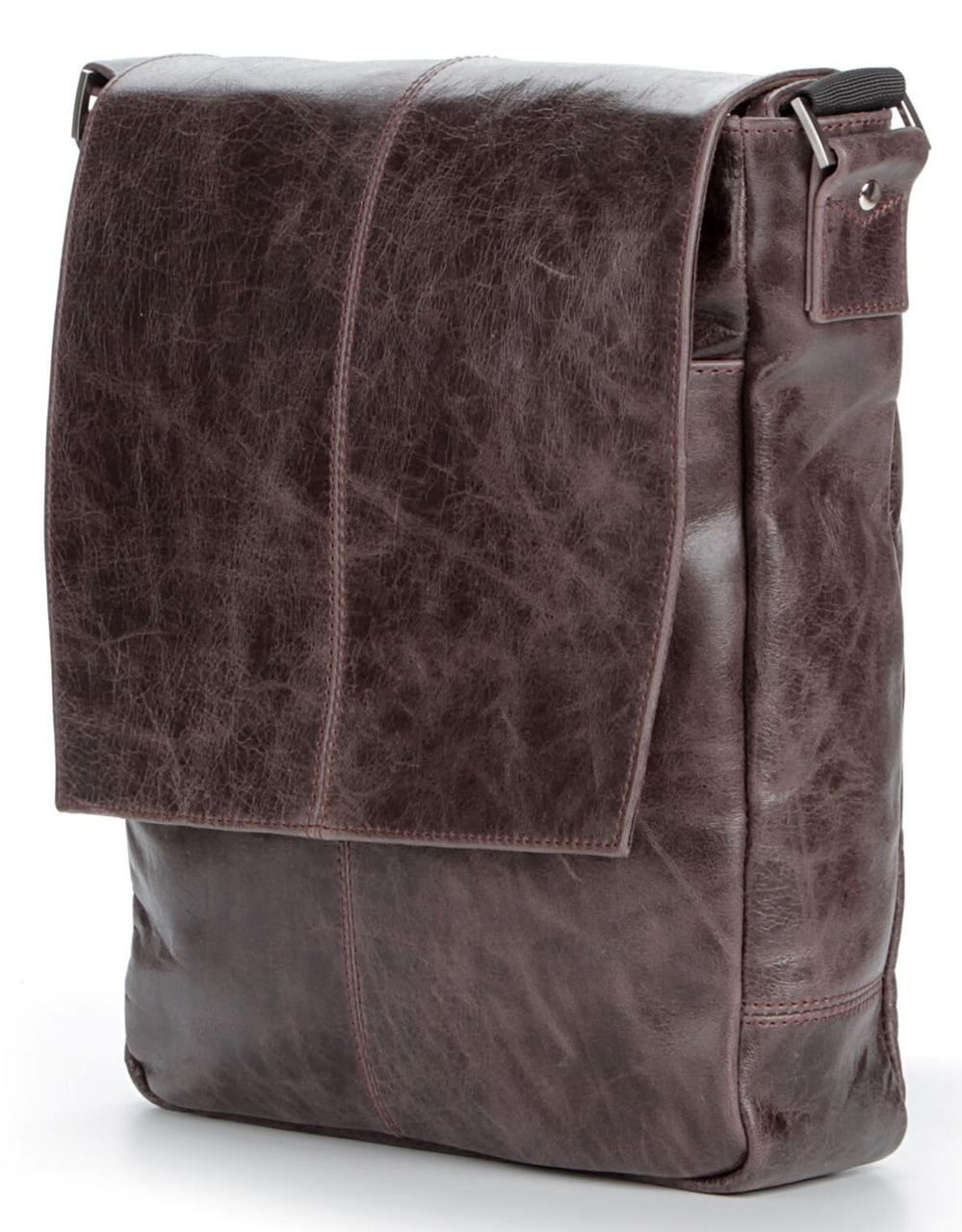 Сумка SHVIGEL 00796 шкіряна Коричнева, фото 1