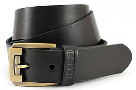 Ремінь SHVIGEL шкіряний 00001 Чорний