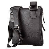 Сумка чоловіча SHVIGEL 11090 шкіряна Чорна, фото 2