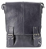 Сумка SHVIGEL 00919 з натуральної шкіри Чорна, фото 2