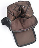 Сумка месенджер шкіряна Vintage 20247 Чорна, фото 4