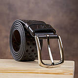 Ремінь Grande Pelle 11133 джинсовий Коричневий, фото 5