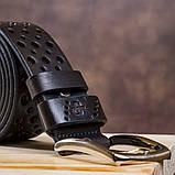 Ремінь Grande Pelle 11133 джинсовий Коричневий, фото 6