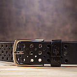 Ремінь Grande Pelle 11133 джинсовий Коричневий, фото 7