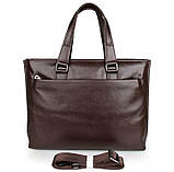 Сумка чоловіча Vintage 14399 Коричнева, фото 2