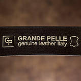 Ремінь чоловічий з круглою пряжкою Grande Pelle 11271 Капучино, фото 9