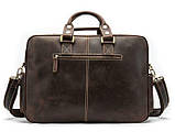 Сумка чоловіча багатофункціональна Vintage 14881 Коричнева, фото 6