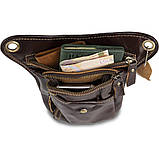 Сумка на пояс Vintage 14939 Коричнева, фото 7