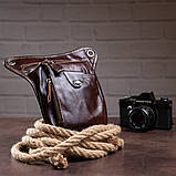 Сумка на пояс Vintage 14939 Коричнева, фото 9