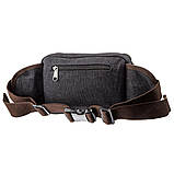 Бананка текстильна на пояс Vintage 20159 Чорна, фото 2