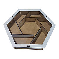 Коробки з дерева фанери для солодощів, сухофруктів круглі