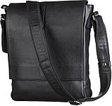 Сумка SHVIGEL 00859 з натуральної шкіри Чорна, фото 5