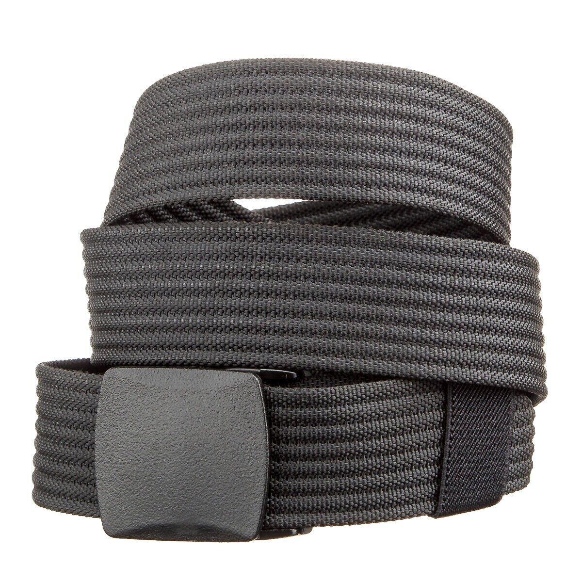 Щільний текстильний чоловічий ремінь Vintage 20227 Чорний, фото 1