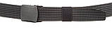 Щільний текстильний чоловічий ремінь Vintage 20227 Чорний, фото 2
