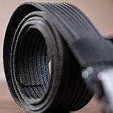 Щільний текстильний чоловічий ремінь Vintage 20227 Чорний, фото 8