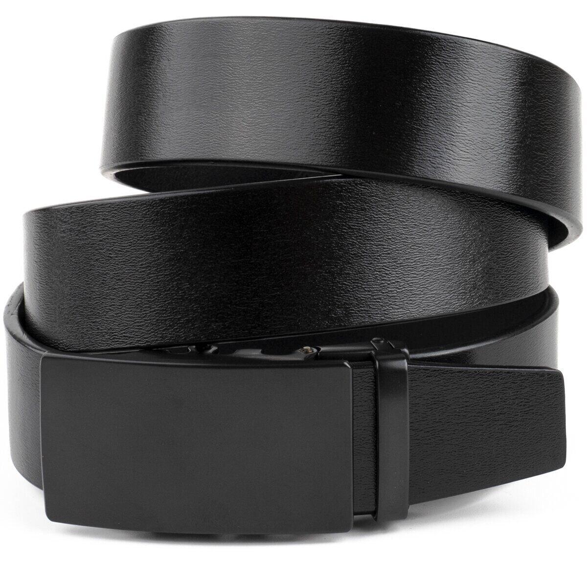 Ремінь чоловічий з затемненою пряжкою Vintage 20302 Чорний, фото 1