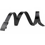 Ремінь чоловічий з затемненою пряжкою Vintage 20302 Чорний, фото 2