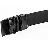 Ремінь чоловічий з затемненою пряжкою Vintage 20302 Чорний, фото 4