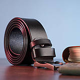 Чоловічий ремінь classic Vintage 20223 Чорний, фото 5