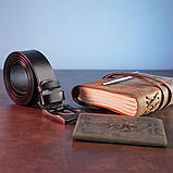 Чоловічий ремінь classic Vintage 20223 Чорний, фото 7