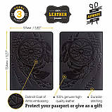 Обкладинка на паспорт SHVIGEL 13837 Чорний, фото 2