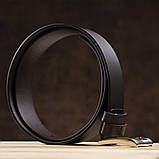 Чоловічий елітний шкіряний ремінь GRANDE PELLE 00776 Коричневий, фото 5