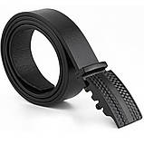 Ремінь чоловічий з автоматичною пряжкою мозаїка Vintage 20299 Чорний, фото 6