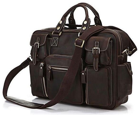 Сумка чоловіча Vintage 14052 Коричнева, фото 1