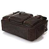 Сумка чоловіча Vintage 14052 Коричнева, фото 6