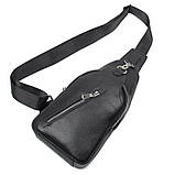 Сумка чоловіча флотар через плече Vintage 14973 Чорна, фото 5