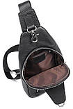 Сумка чоловіча флотар через плече Vintage 14973 Чорна, фото 7