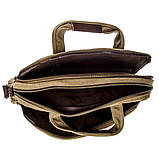 Сумка текстильна для ноутбука Vintage 20186 Хакі, фото 6