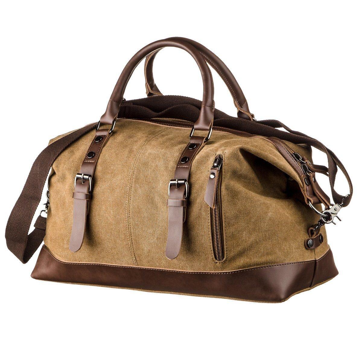 Дорожня сумка текстильна Vintage 20172 Пісочна, фото 1