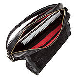 Чоловіча шкіряна сумка через плече SHVIGEL 19116 Чорна, фото 6