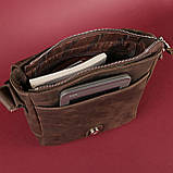 Сумка SHVIGEL 00890 з вінтажній шкіри Коричнева, фото 5