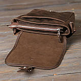 Сумка SHVIGEL 00890 з вінтажній шкіри Коричнева, фото 10