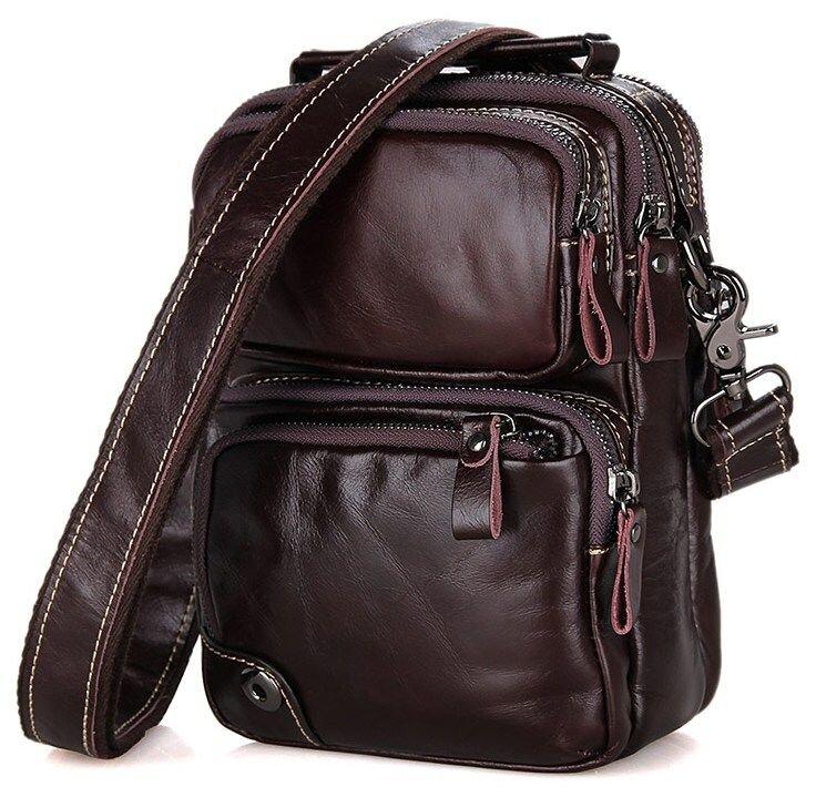 Сумка чоловіча Vintage 14435 Коричнева, фото 1