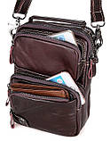 Сумка чоловіча Vintage 14435 Коричнева, фото 5
