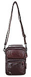 Сумка чоловіча Vintage 14435 Коричнева, фото 7