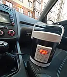 Автомобільна мультиварка пароварка DMWD 1.6 Л 12/24 В від прикурювача далекобійникам, рибалкам, подорож, фото 6