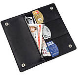 Гаманець чоловічий вертикальний вінтажна шкіра SHVIGEL 16200 Чорний, фото 7