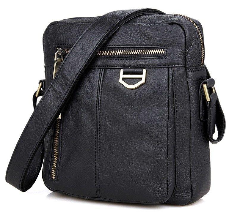 Сумка чоловіча Vintage 14436 через плече Чорна, фото 1