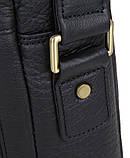 Сумка чоловіча Vintage 14436 через плече Чорна, фото 8