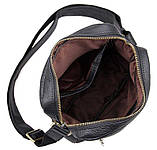 Сумка чоловіча Vintage 14436 через плече Чорна, фото 9