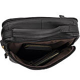 Сумка чоловіча флотар Vintage 14763 Чорна, фото 6