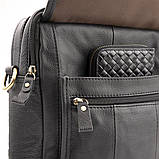 Сумка чоловіча флотар Vintage 14763 Чорна, фото 7