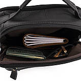 Сумка чоловіча флотар Vintage 14763 Чорна, фото 8